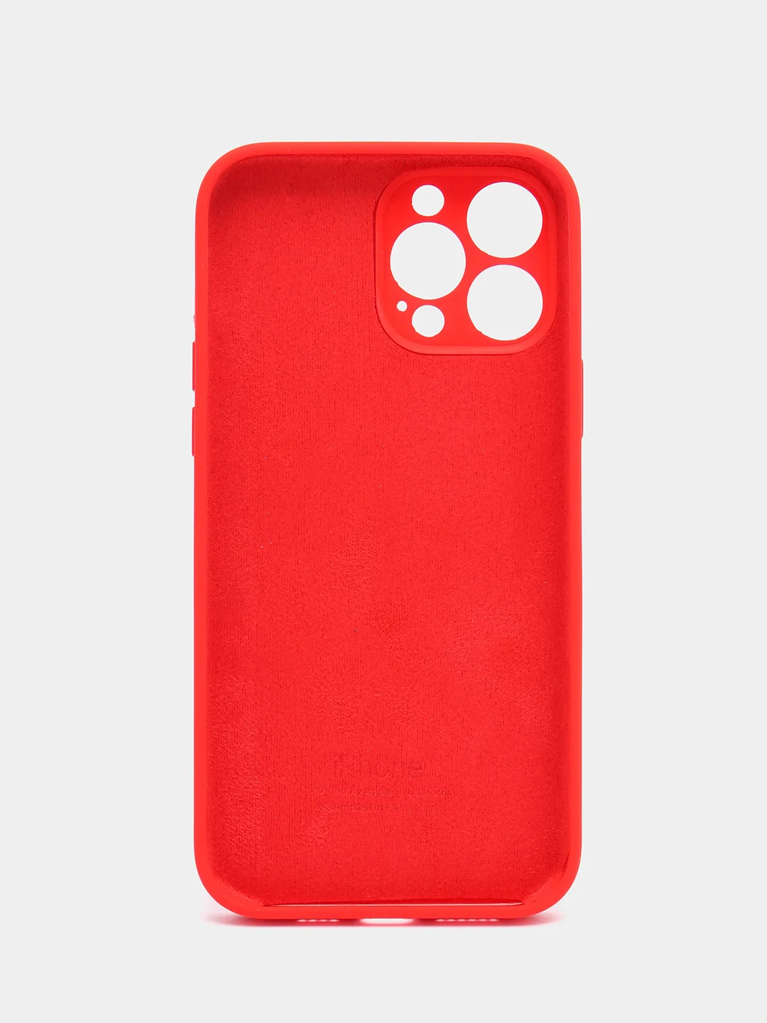 Алый чехол силиконовый для iPhone 13, 13 Pro, 13 Pro Max, с закрытым низом