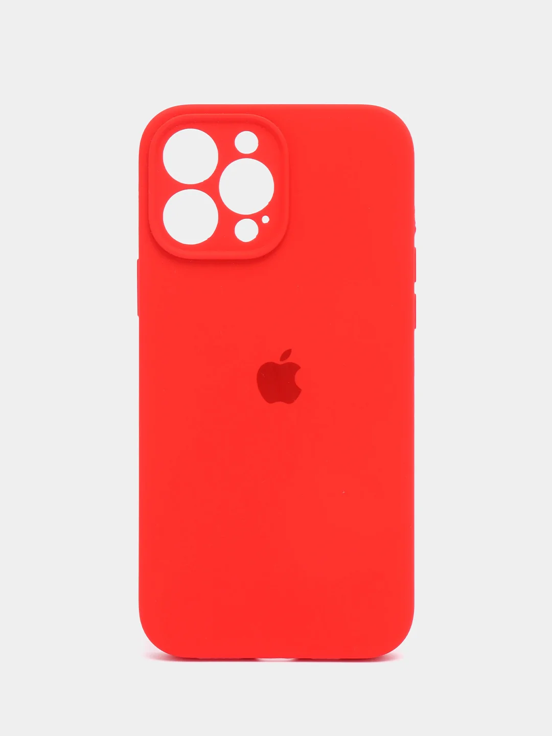 Алый чехол силиконовый для iPhone 13, 13 Pro, 13 Pro Max, с закрытым низом