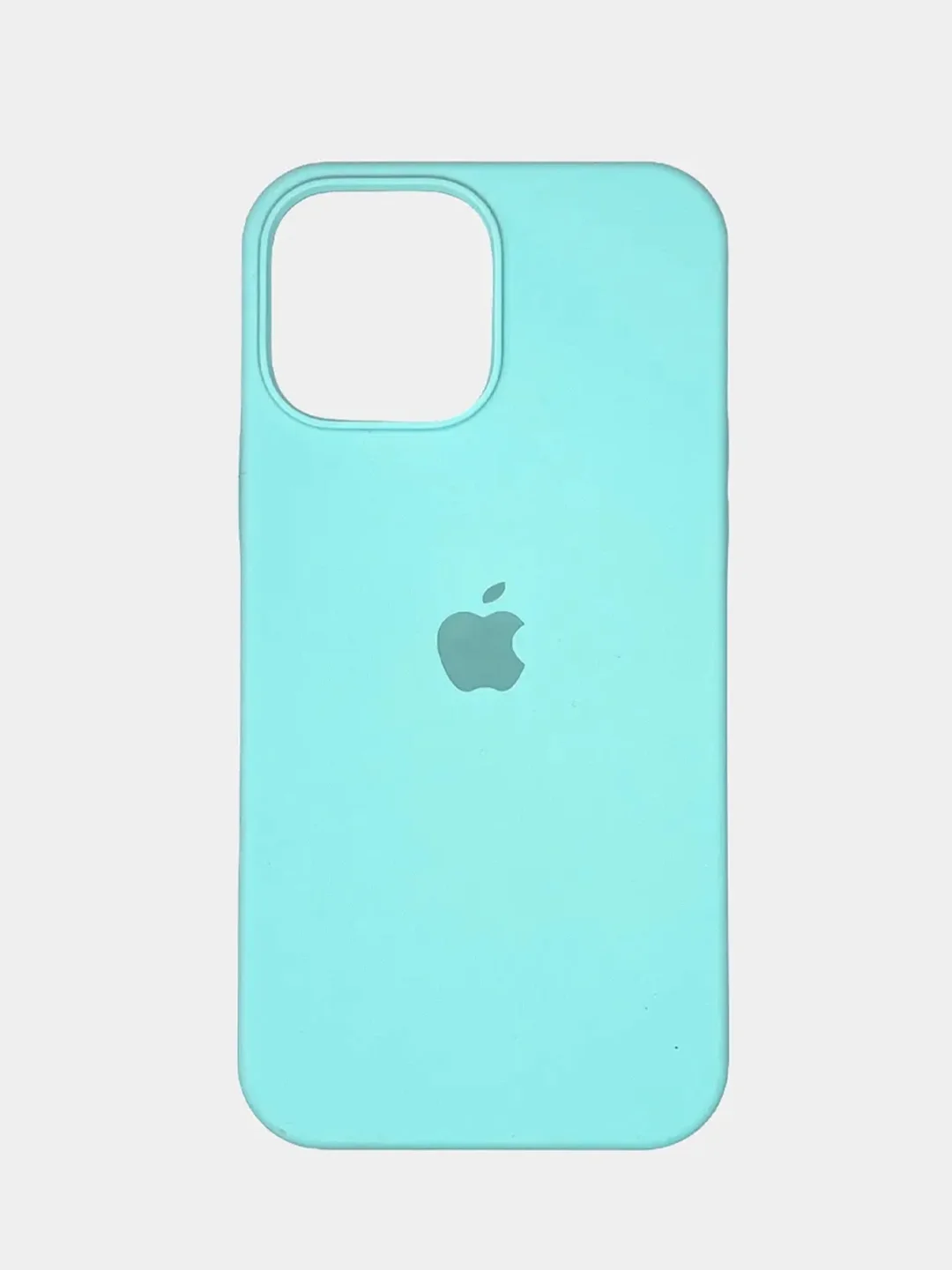 Бирюзовый чехол силиконовый для iPhone 13, 13 Pro, 13 Pro Max, с закрытым низом