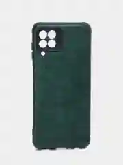 Тёмно-зелёный чехол Samsung Galaxy A22 / M22 / M32 / Самсунг Галакси А22, М22, М32 силиконовый под кожу