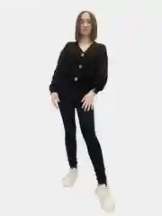 Черный джинсы женские, с высокой посадкой, скинни