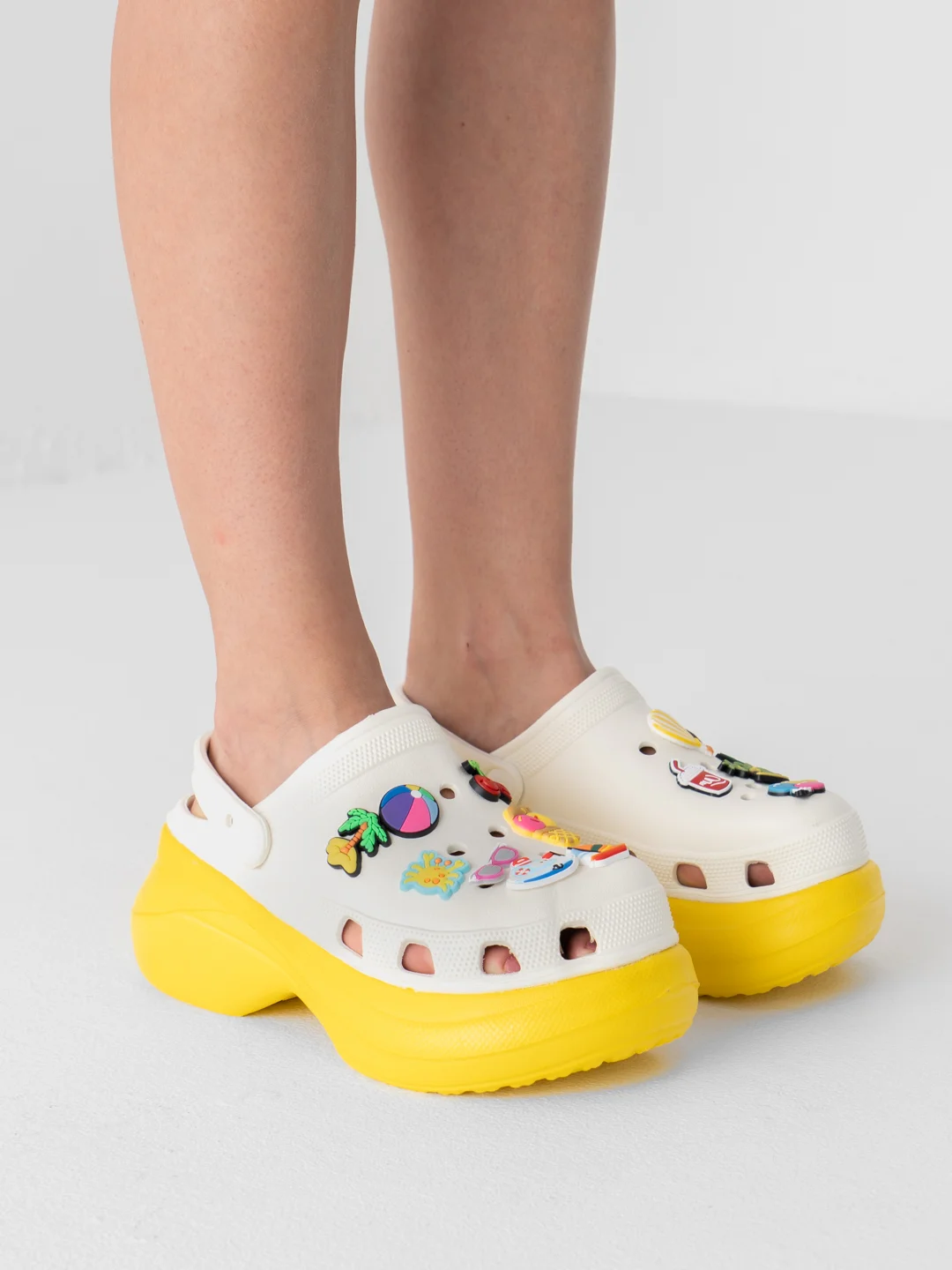 Желтый сабо женские на платформе IZI, размеры 36-40