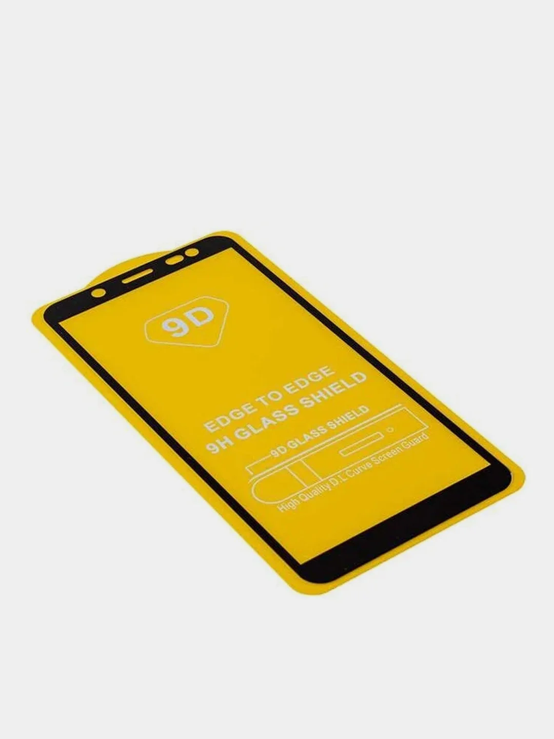 Защитное стекло Samsung A6S с черной рамкой