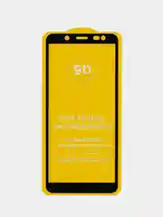 Защитное стекло Samsung A6S с черной рамкой