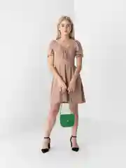 Зеленый сумка женская, через плечо, из экокожи