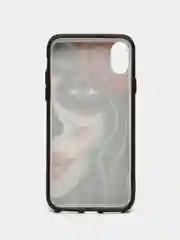 Белый чехол пластиковый на iPhone X / Xs, с рисунком