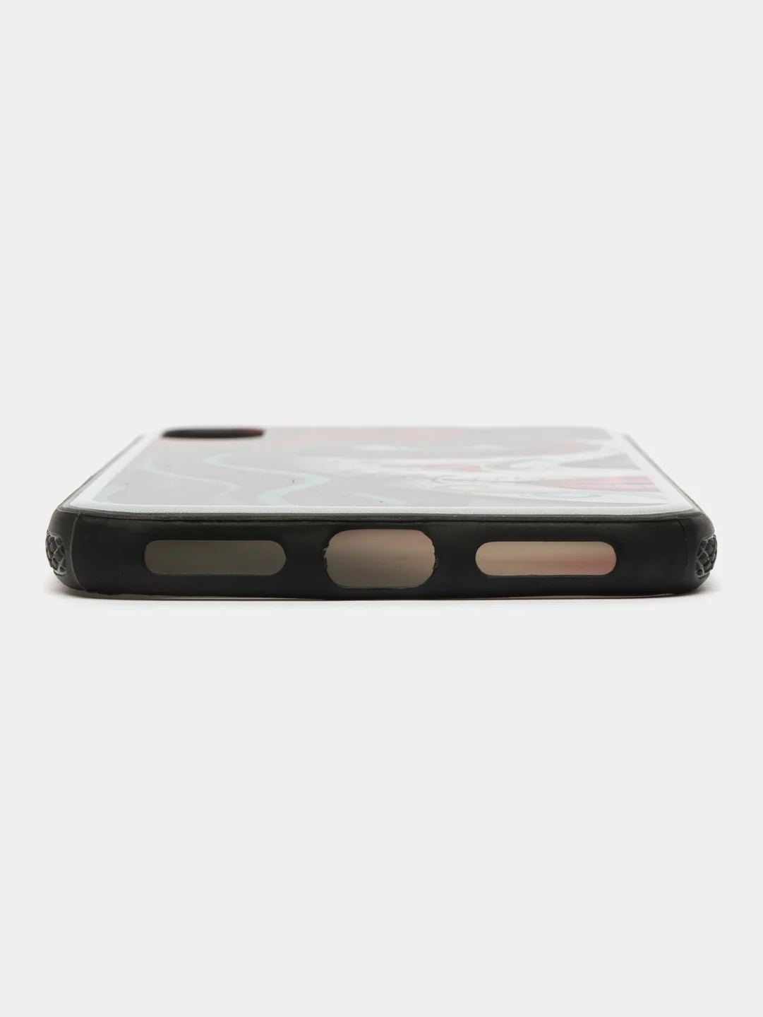 Белый чехол пластиковый на iPhone X / Xs, с рисунком
