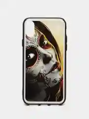 Желтый чехол пластиковый на iPhone X / Xs, с рисунком
