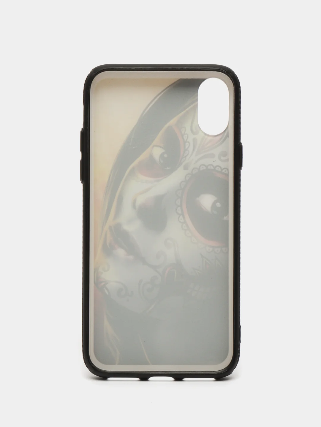 Желтый чехол пластиковый на iPhone X / Xs, с рисунком