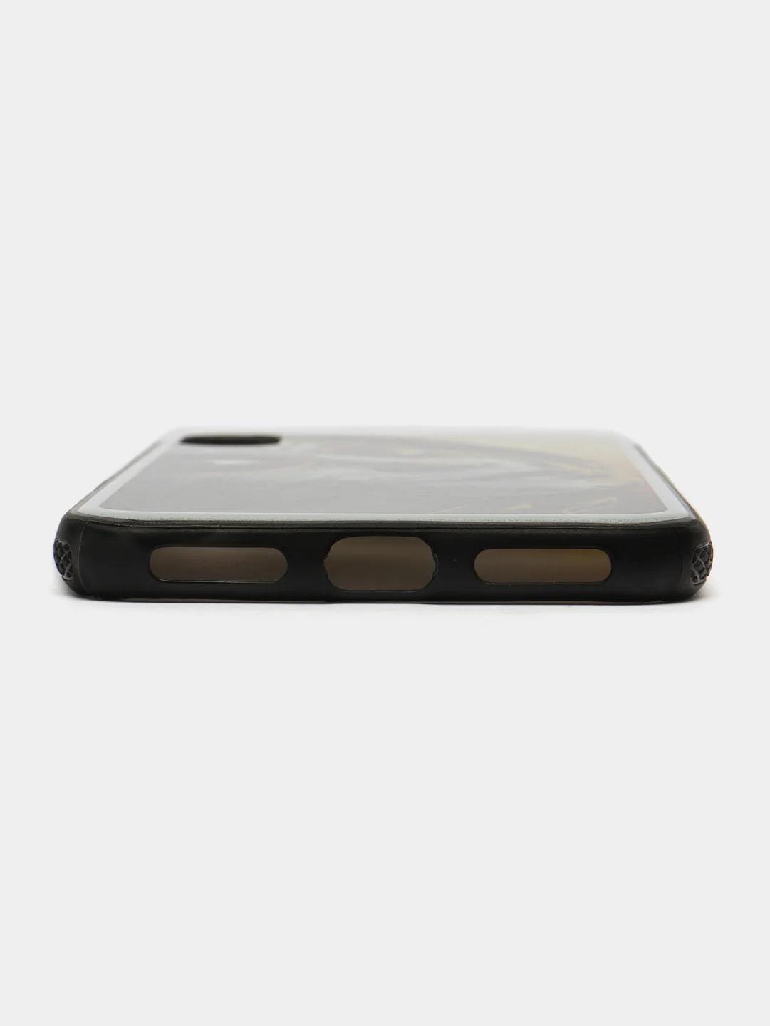 Желтый чехол пластиковый на iPhone X / Xs, с рисунком