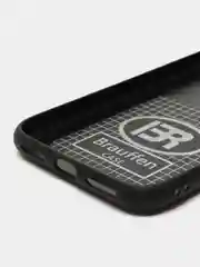 Хром чехол для iPhone X / Xs пластиковый со стразами