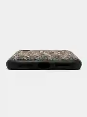 Хром чехол для iPhone X / Xs пластиковый со стразами