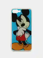 Голубой чехол для iPhone 7 Plus / 8 Plus плотный виниловый с рисунком