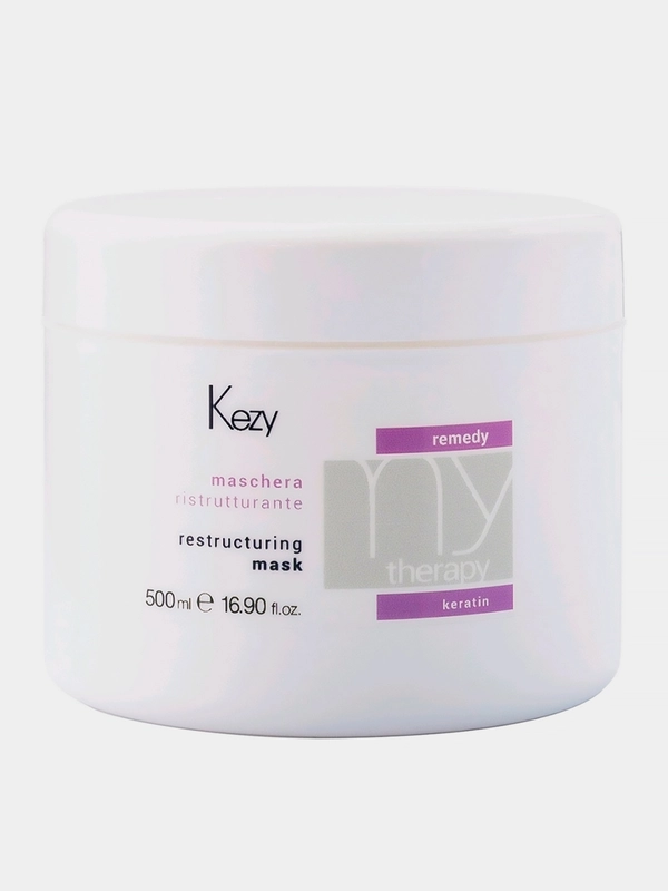Маска реструктурирующая с кератином Kezy Restructuring mask  Remedy Keratin, 500 мл