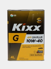 Масло моторное Kixx G SN Plus 10W-40 полусинтетическое, 4 л