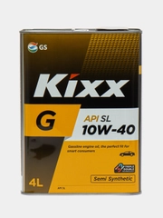 Масло моторное Kixx G SL 10W-40, полусинтетическое, 4 л