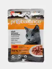 Корм влажный для кошек ProBalance "Immuno Protection", с говядиной в соусе, 25 х 85 г