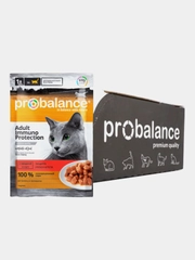 Корм влажный для кошек ProBalance "Immuno Protection", с говядиной в соусе, 25 х 85 г
