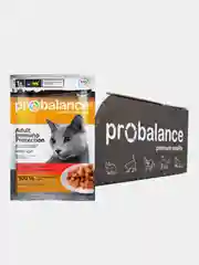 Корм влажный для кошек ProBalance "Immuno Protection", с говядиной в соусе, 25 х 85 г