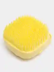 Желтый массажная щетка для мытья кошек и собак с дозатором для шампуня