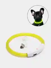 Светящийся LED ошейник силиконовый для собак на USB зарядке