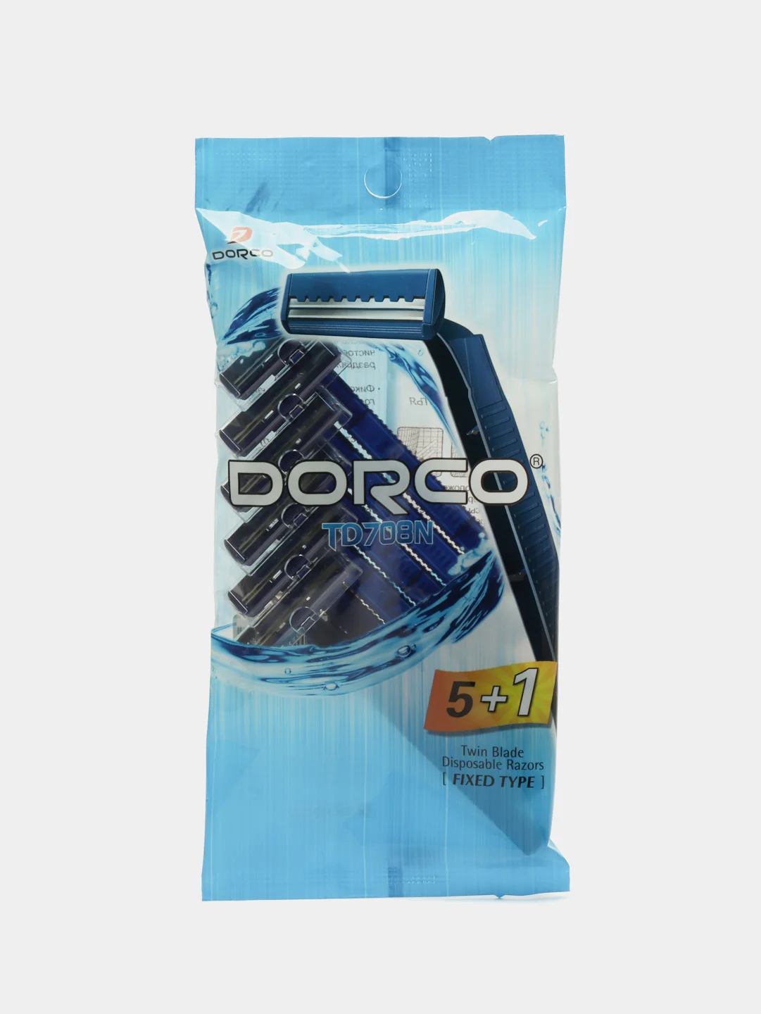 Станок для бритья Dorco TD708, 5+1 штука