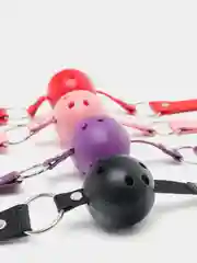Красный кляп для интимных секс-игр БДСМ, ролевых игр, 4 цвета