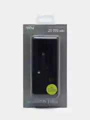 Черный внешний аккумулятор TFN Power UNI 20, 20000 mAh