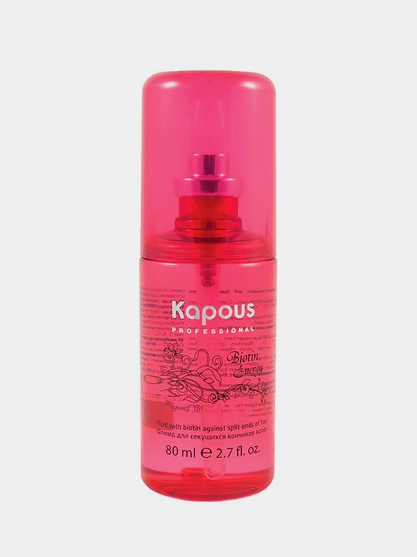 Флюид для секущихся кончиков волос Kapous Professional Biotin Energy, с биотином, 80 мл