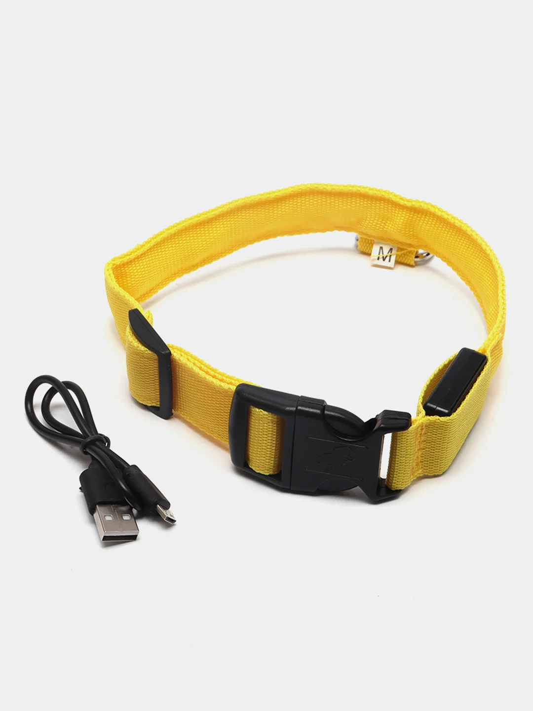 Желтый светящийся ошейник на usb,батарее,ошейник для собак,кошек,животных