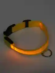 Желтый светящийся ошейник на usb,батарее,ошейник для собак,кошек,животных