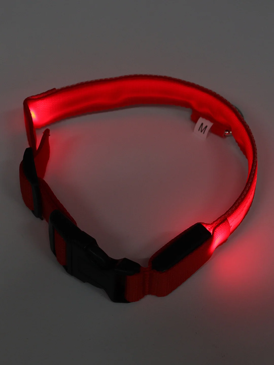 Красный светящийся ошейник на usb,батарее,ошейник для собак,кошек,животных