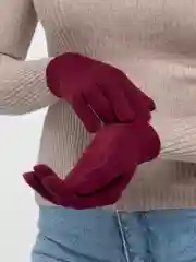 Бордовый перчатки