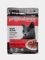 Корм влажный ProBalance "Active", для активных кошек, 28 штук по 85 г