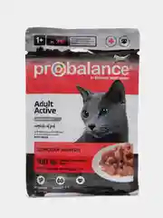 Корм влажный ProBalance "Active", для активных кошек, 28 штук по 85 г