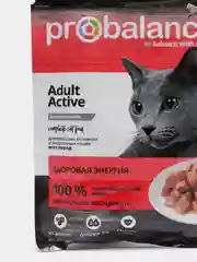 Корм влажный ProBalance "Active", для активных кошек, 28 штук по 85 г