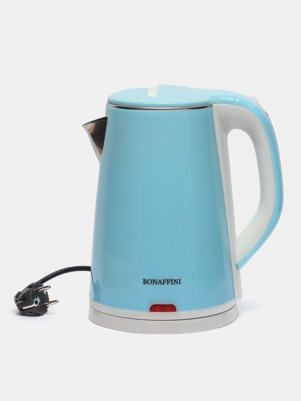 Электрический чайник Bonaffini ELK-0002, 1,8 л, 1500 Вт, диск, бирюзовый