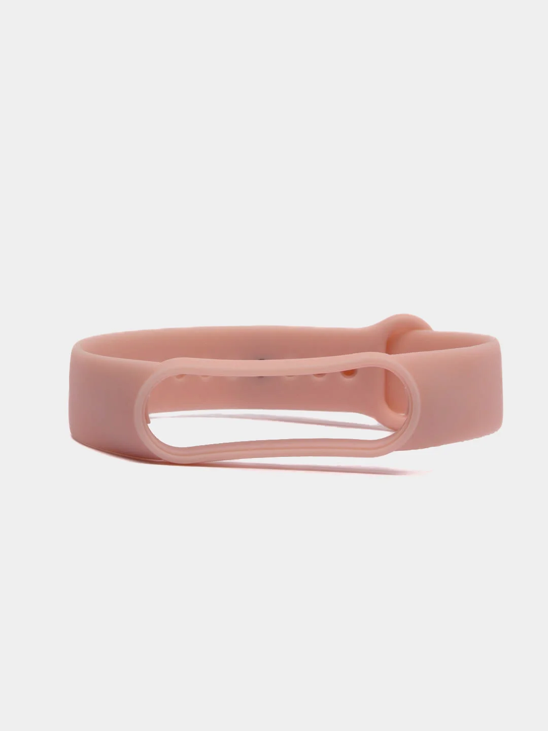 Бежевый ремешок силиконовый для браслета Xiaomi Mi Band 5, 6, 7