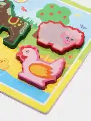 Золотой деревянная рамка с вкладышами, развивающая игрушка