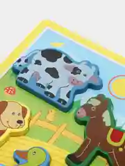 Золотой деревянная рамка с вкладышами, развивающая игрушка