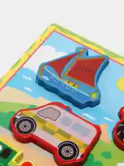 Лесной зеленый деревянная рамка с вкладышами, развивающая игрушка