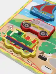Лесной зеленый деревянная рамка с вкладышами, развивающая игрушка