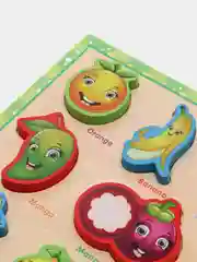 Лимонный деревянная рамка с вкладышами, развивающая игрушка