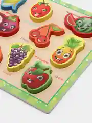 Лимонный деревянная рамка с вкладышами, развивающая игрушка