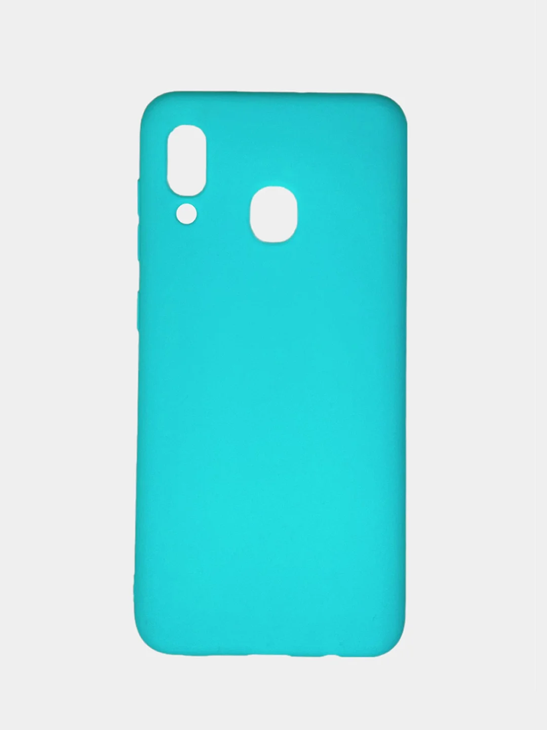 Бирюзовый чехол Samsung Galaxy A20 / A30, Самсунг Галакси А20 / А30 силиконовый цветной матовый