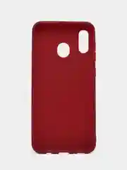 Бордовый чехол Samsung Galaxy A20 / A30, Самсунг Галакси А20 / А30 силиконовый цветной матовый