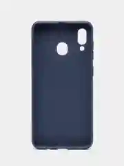 Темно-синий чехол Samsung Galaxy A20 / A30, Самсунг Галакси А20 / А30 силиконовый цветной матовый