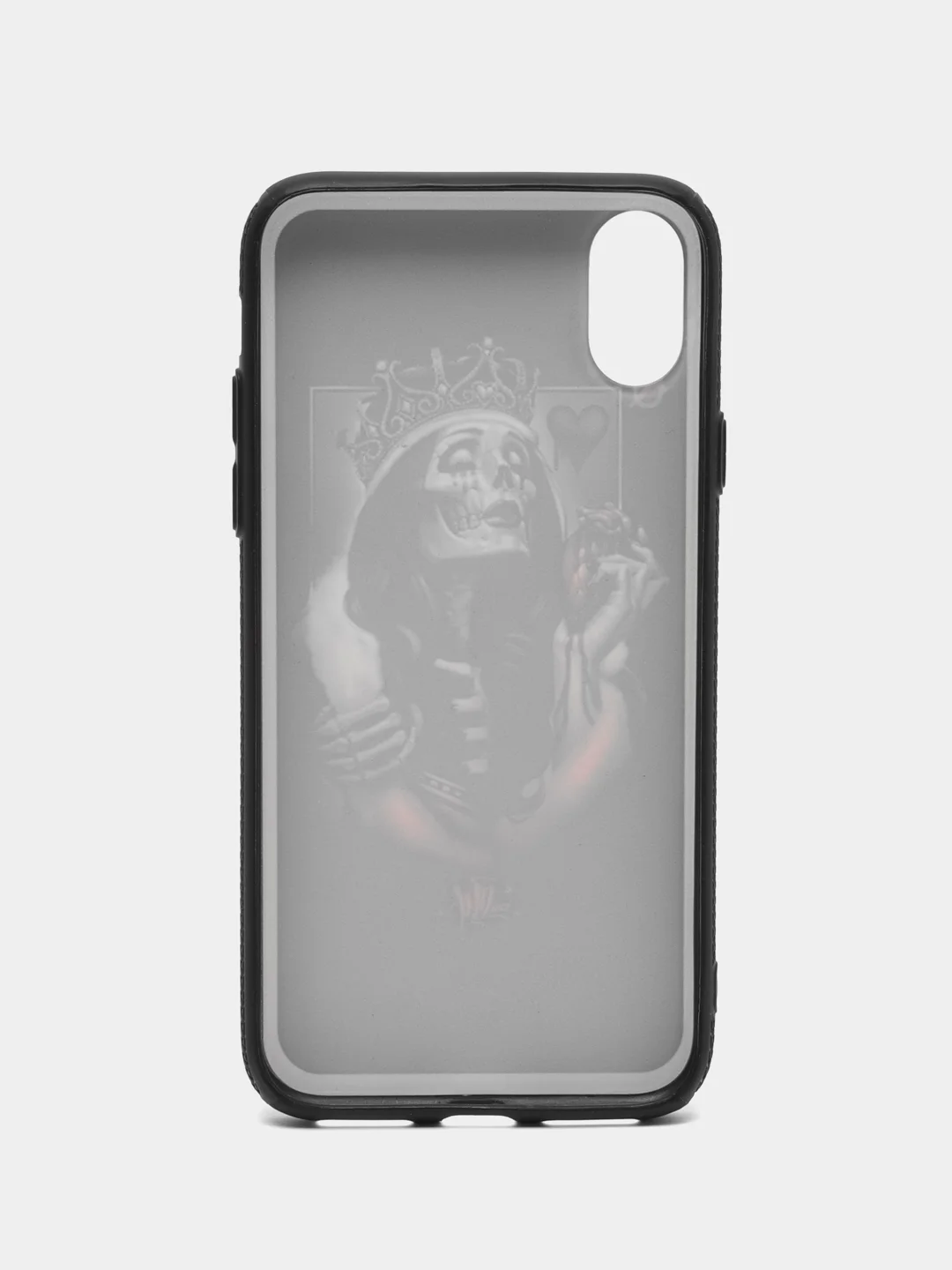 Черный чехол пластиковый на iPhone X / Xs, с рисунком