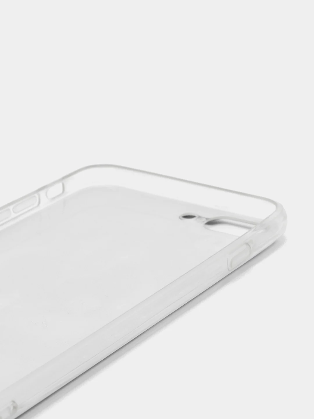 Черный чехол для iPhone 7 Plus / 8 Plus плотный силиконовый с рисунком