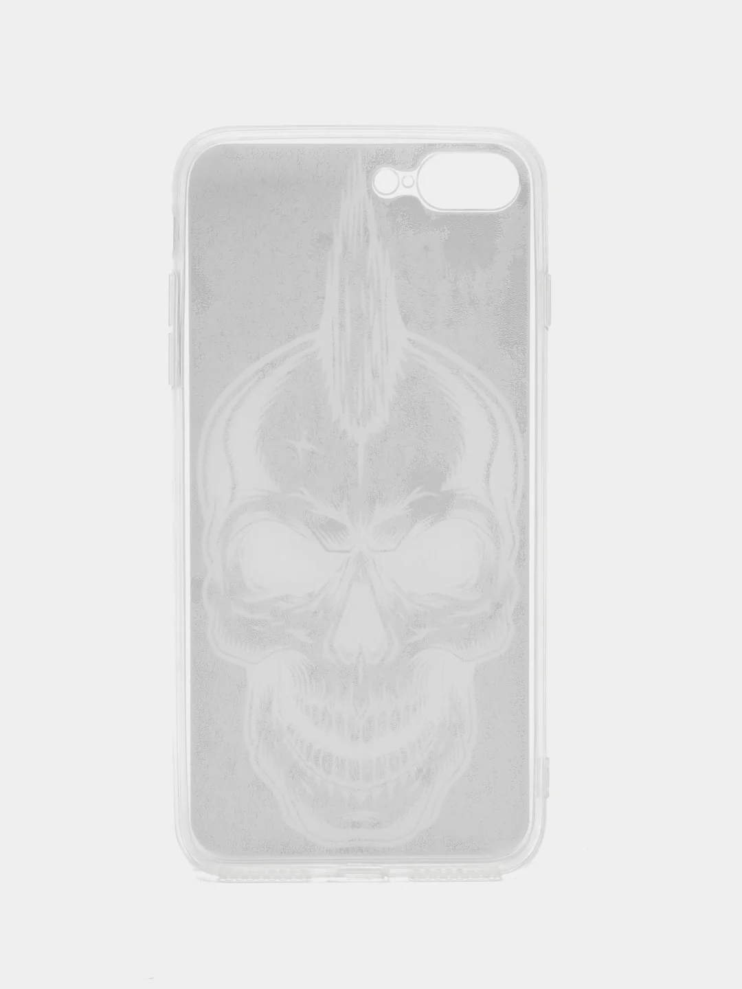 Черный чехол для iPhone 7 Plus / 8 Plus плотный силиконовый с рисунком
